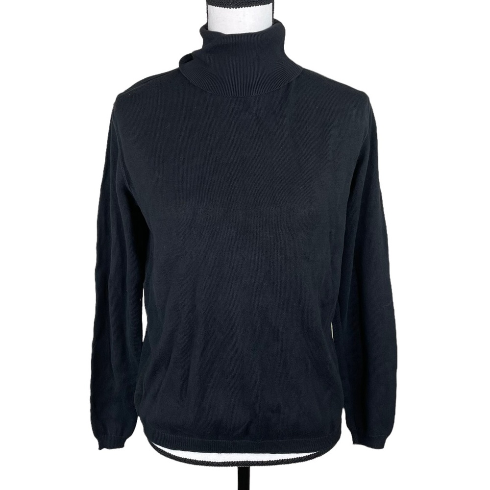 525 America Black Turtle Neck Knit top